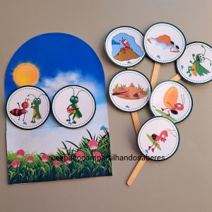 Luva da fábula "O gafanhoto e a formiga"