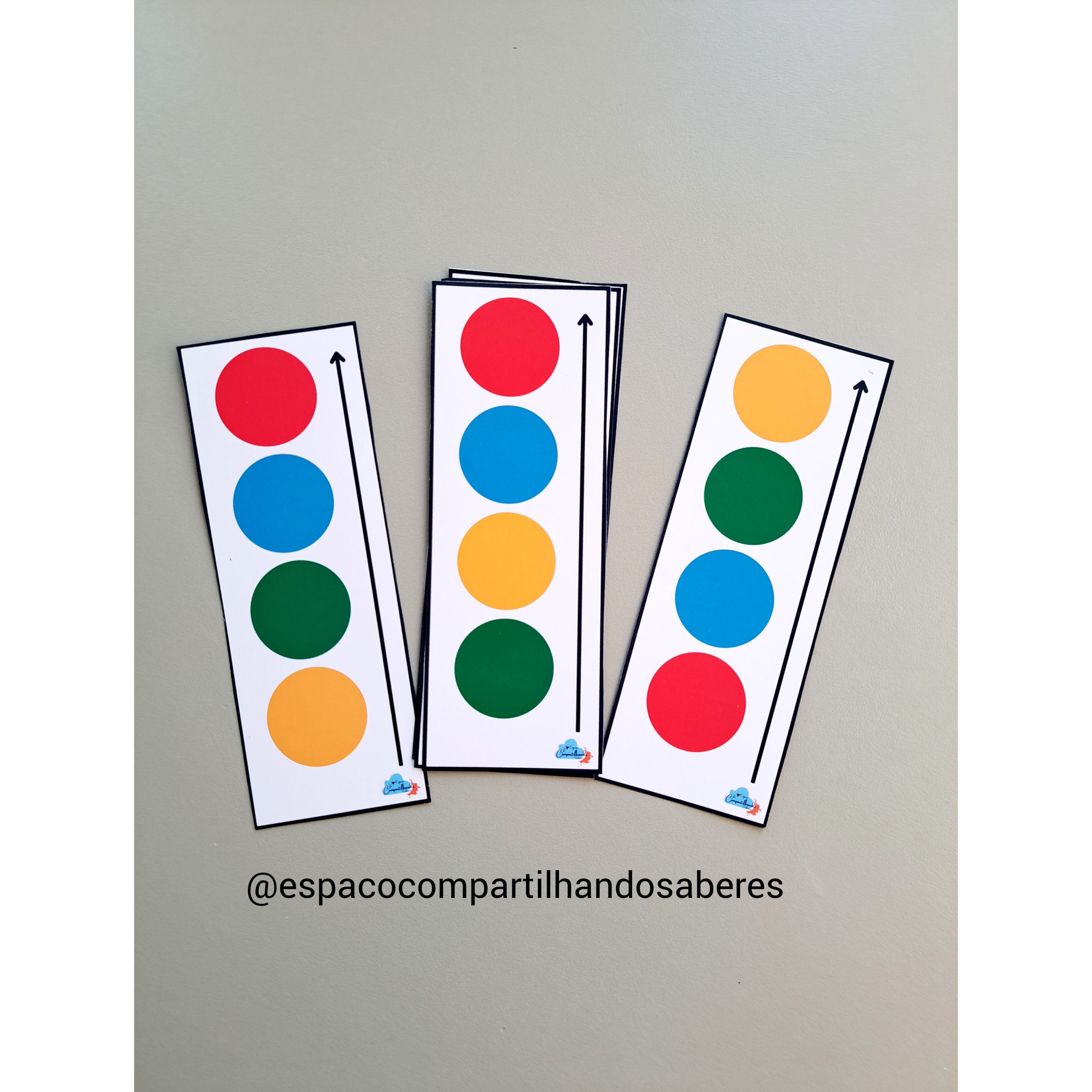 Cards das Bolinhas Coloridas