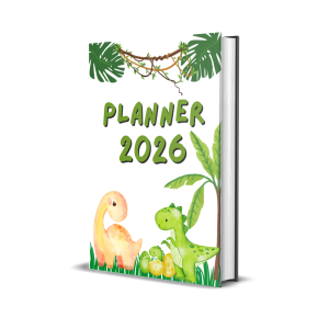 Planner do Professor 2026 - Dinossauro 