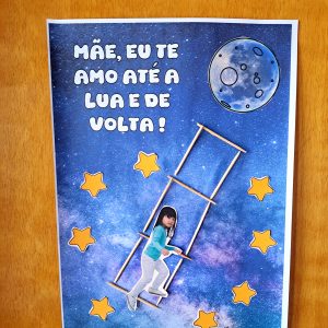 Folhinha "Mãe eu te amo até a lua"