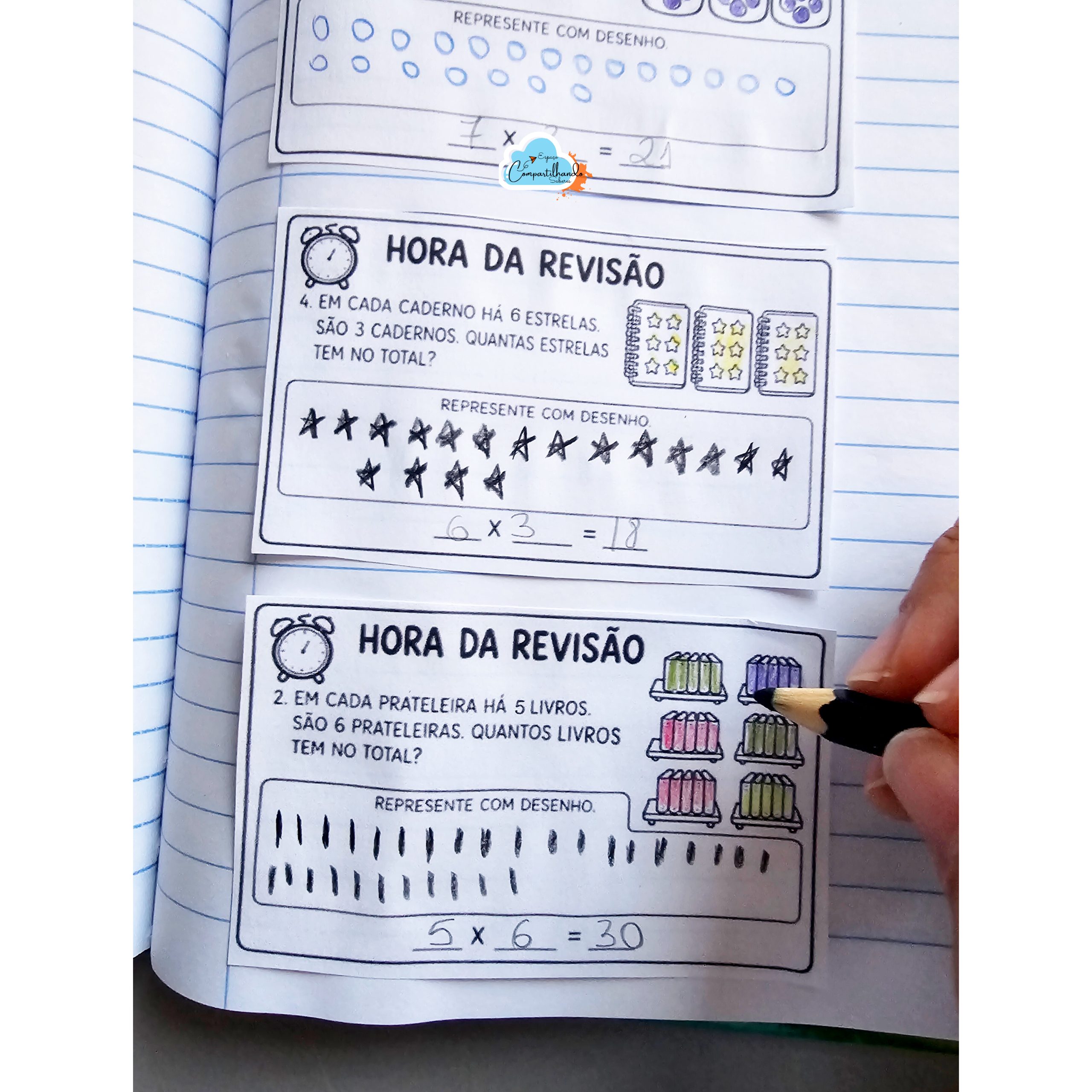 - 100 fichinhas de Probleminhas de Multiplicação Simples - Imagem 2